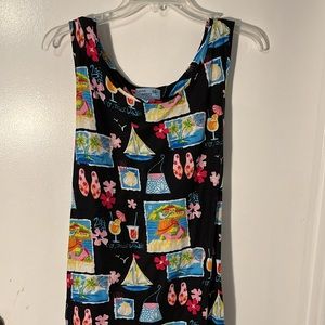 Summer cotton dress by Jane Ashley. Used but in excellent condition. Size L.